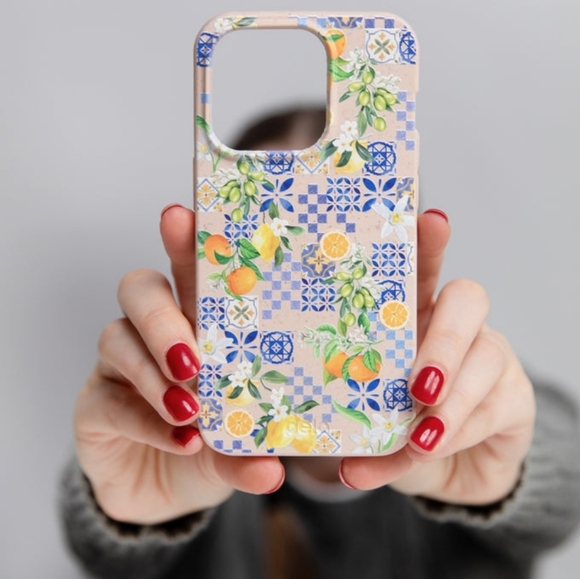 NEW Pela Pink Seashell Amalfi Fruits Coastal iPhone 14 Pro Case - Picture 13 of 13